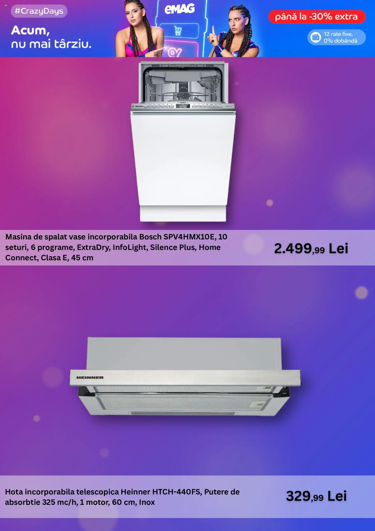 Previzualizarea de cataloage: Emag Emag Catalog valabil de la 27.10.2026 - Mașină De Spălat, Mașină De Spălat Vase, Hotă, Vase