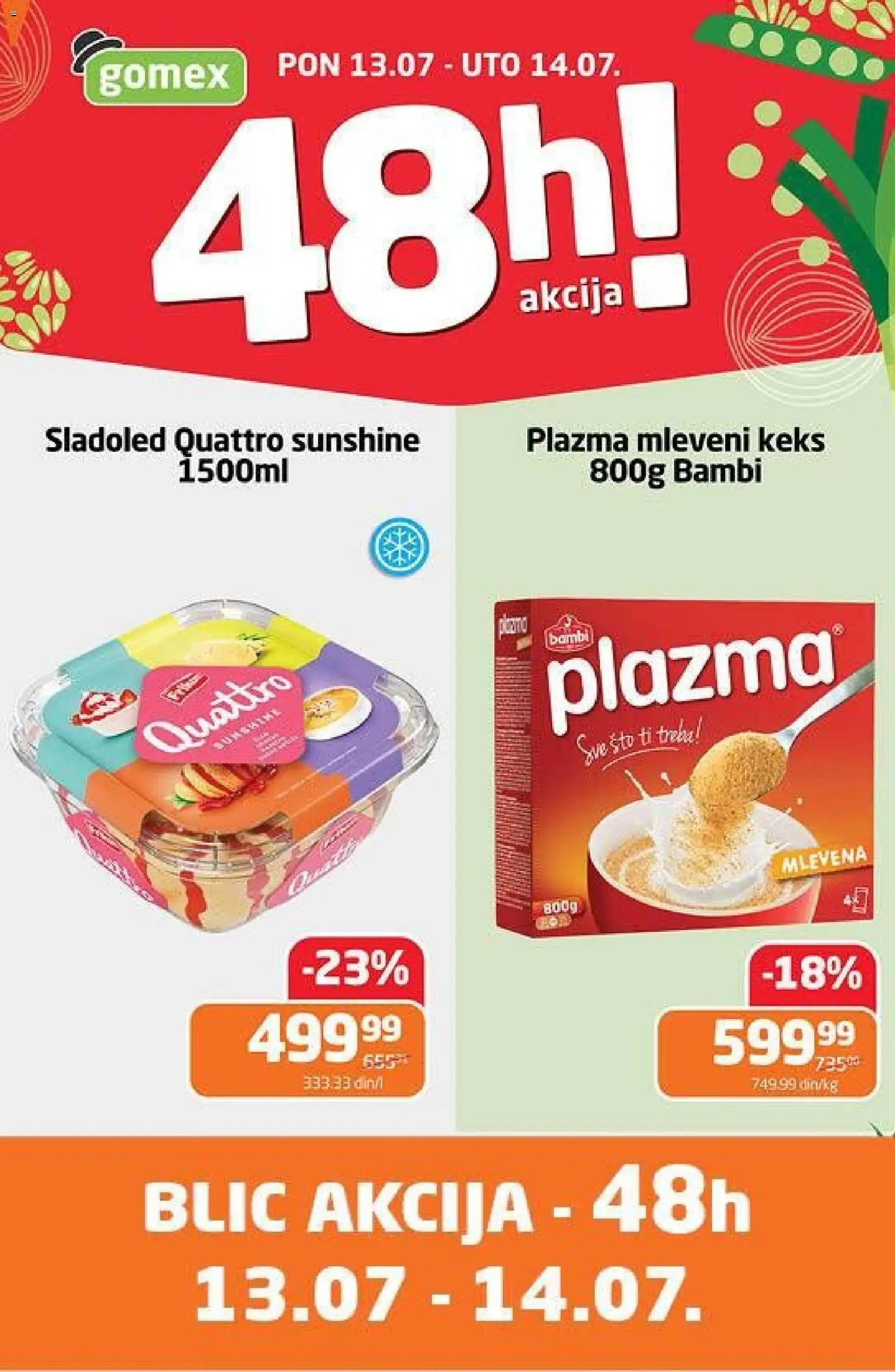 Pregled Gomex kataloga - važi od 13.07.2026