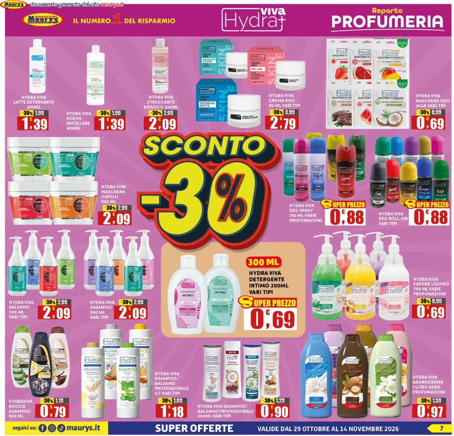Anteprima dell'opuscolo Maury's volantino dal negozio Maury's valido da 29/10/2026