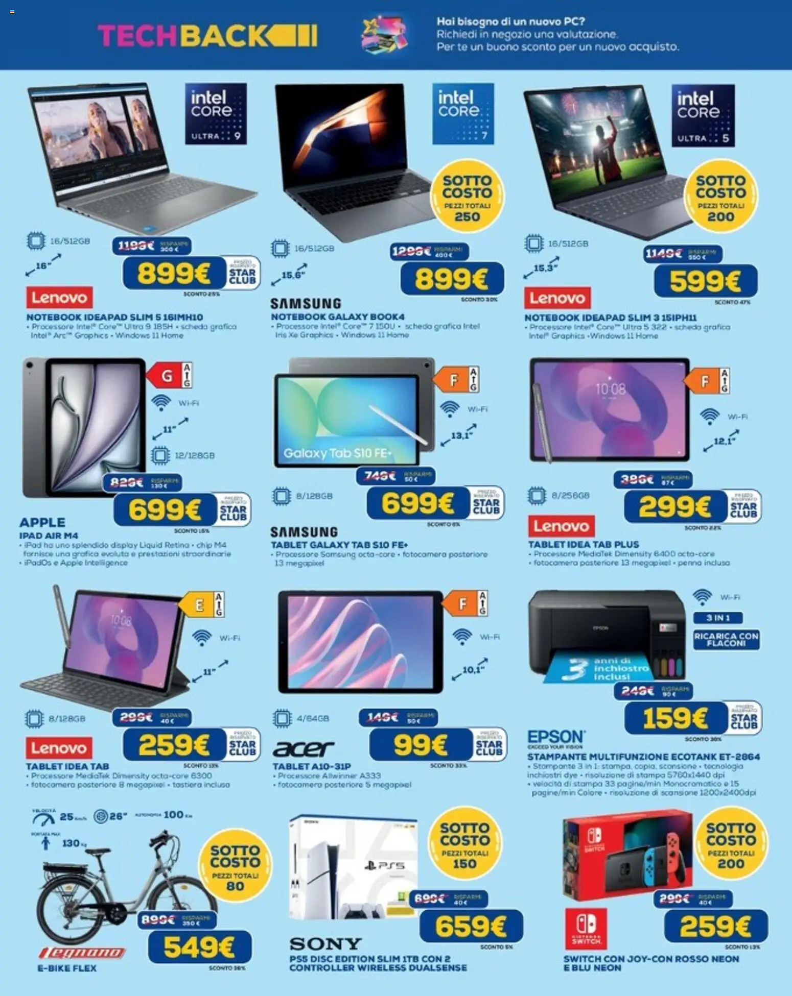 Anteprima dell'opuscolo Euronics volantino dal negozio Euronics valido da 10/09/2026 - Samsung, Stampa, Ipad, Tablet, Stampante, Notebook, Tastiera, Fotocamera