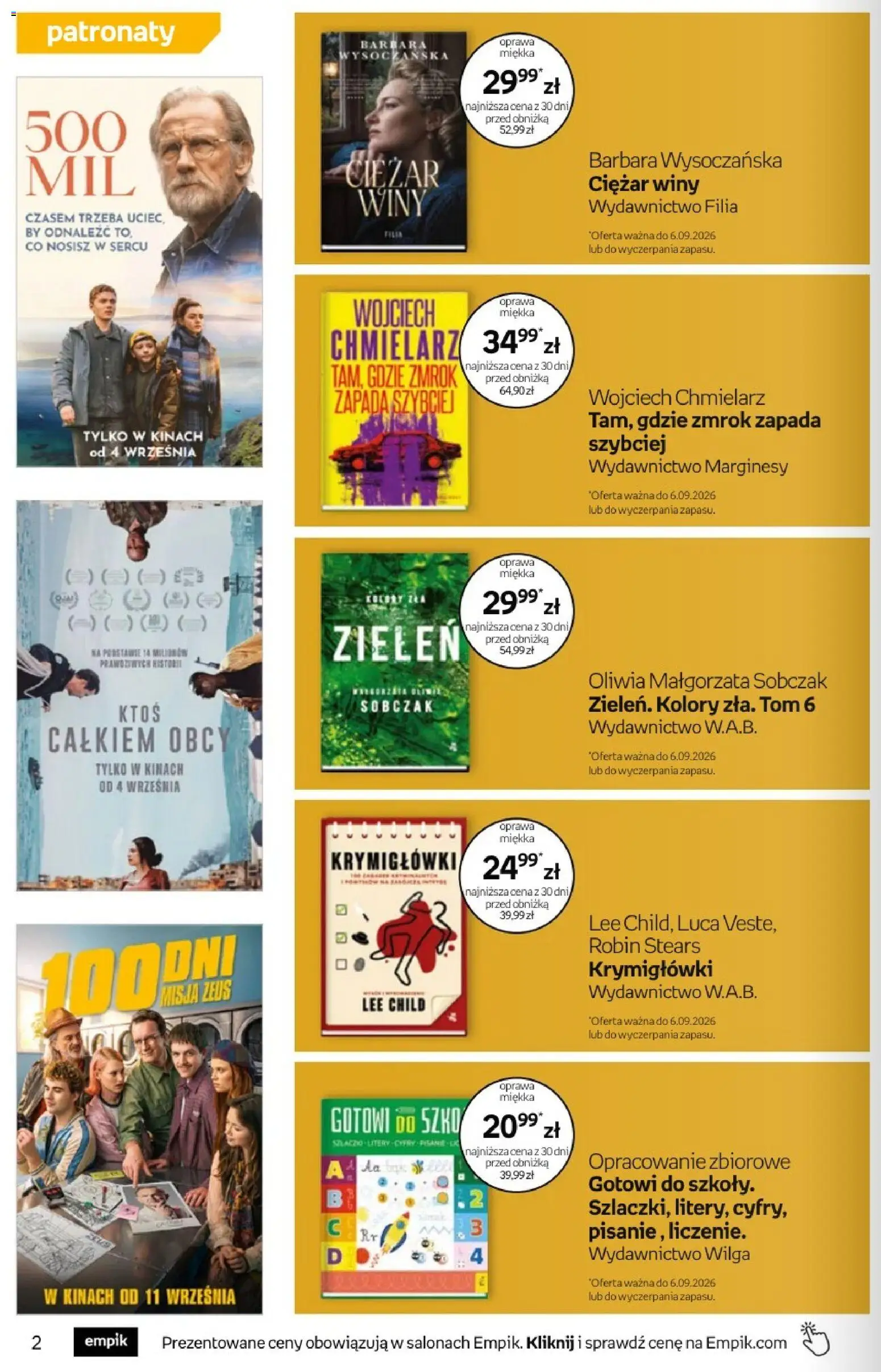 Pogląd gazetki "Empik promocje - Tom kultury Książki" ze sklepu Empik ważnej od 26.08.2026