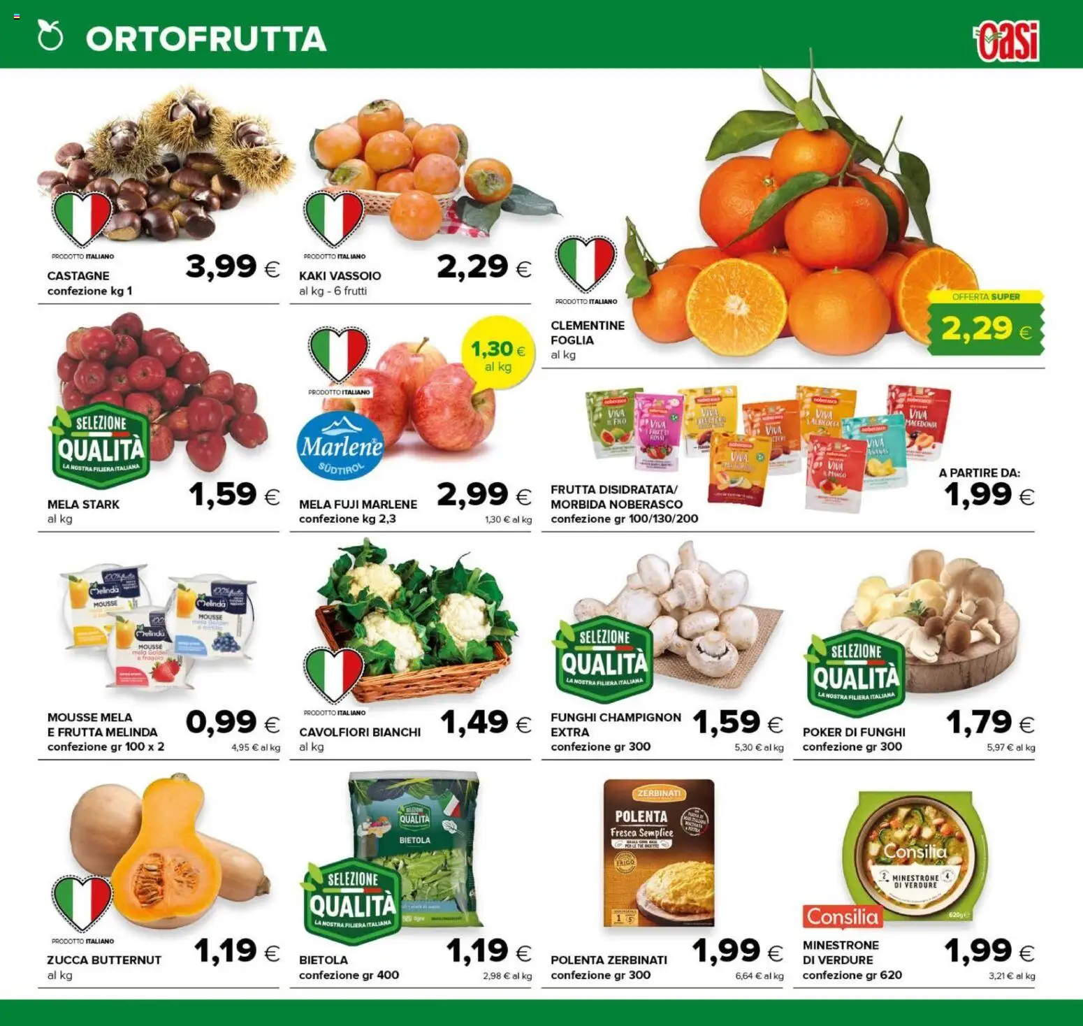 Anteprima dell'opuscolo Oasi volantino Zagarolo dal negozio Oasi valido da 22/10/2026 - Funghi, Zucca, Frutta, Macedonia, Verdure, Minestrone, Zucca butternut, Vassoio