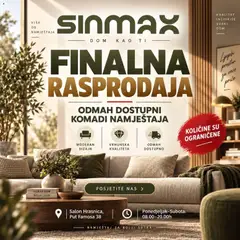 Pregled letka SinMax katalog trgovine SinMax vrijedi od 17.09.2026