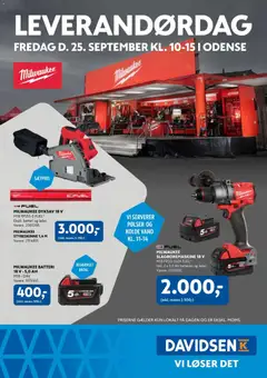 Eksempel på tilbudsavis Davidsen - Milwaukee Truck Odense fra butik Davidsen gyldig fra 25/09/2026