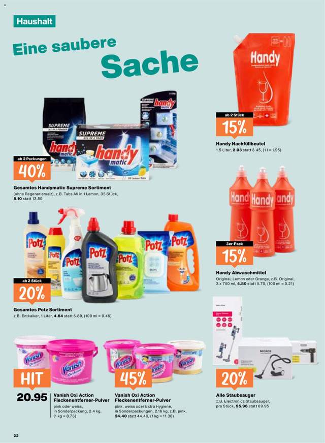 Neue Migros Aktionen ab 15.10.