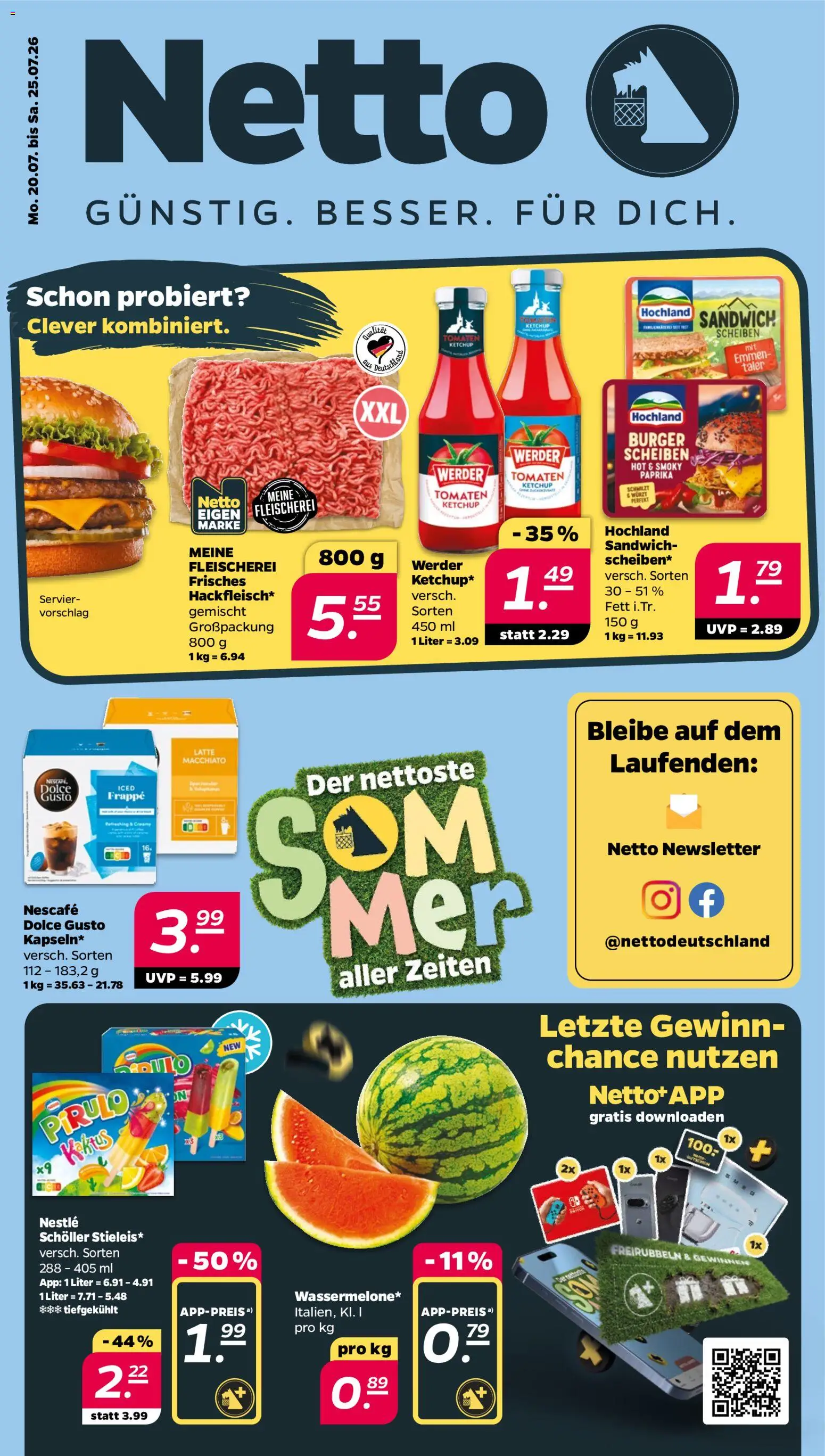 Vorschau von dem Prospekt des Geschäftes Netto, gültig ab dem 20.07.2026
