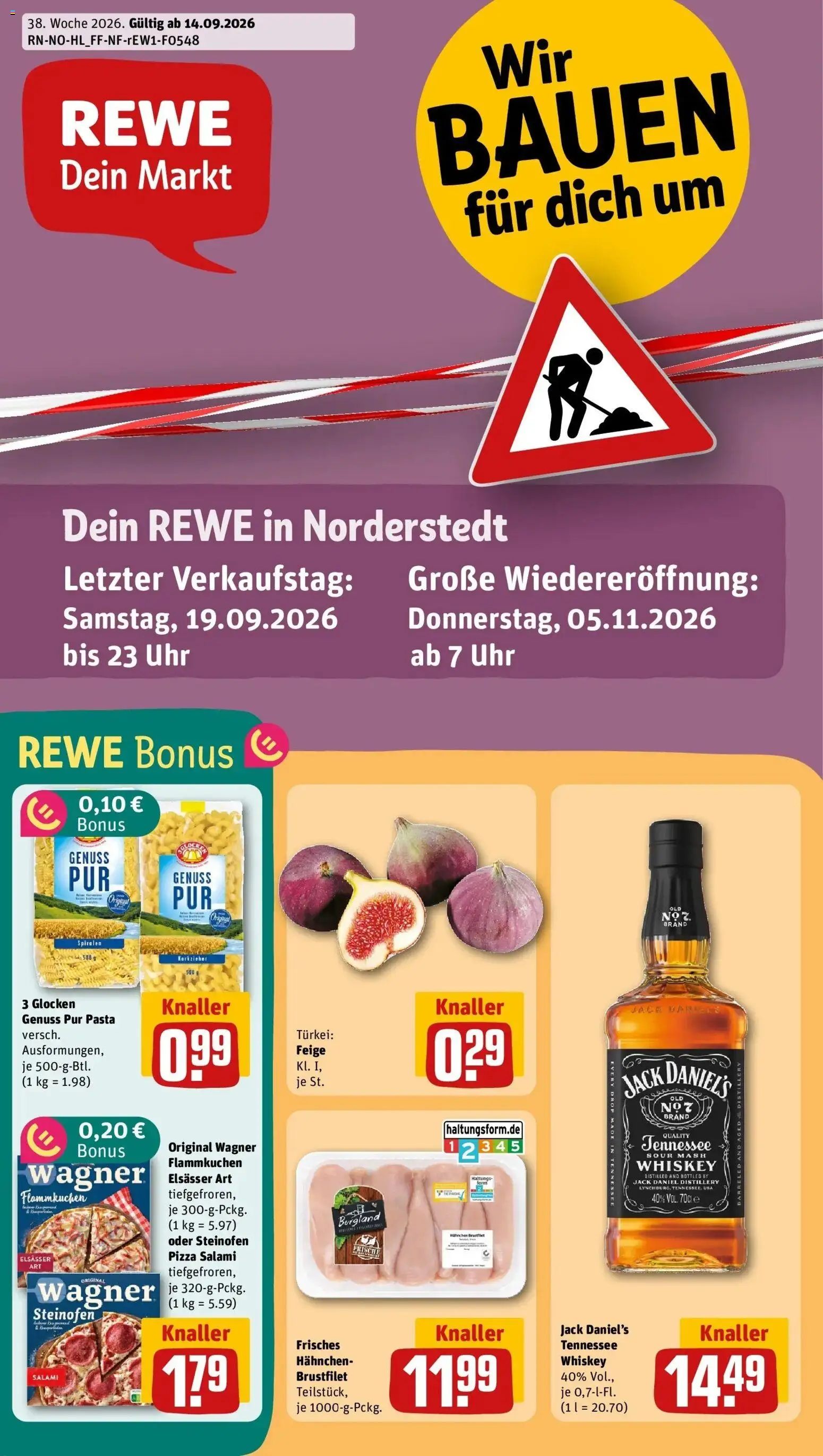 Vorschau von dem Prospekt des Geschäftes Rewe, gültig ab dem 14.09.2026