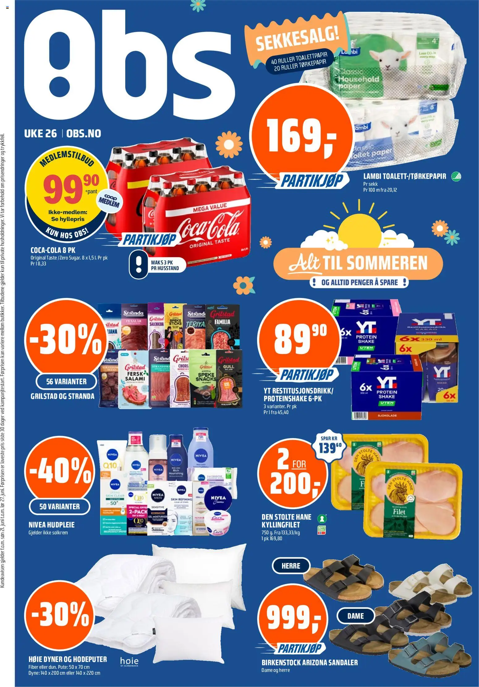 Forhåndsvis Coop Obs kundeavis fra butikk Coop Obs gyldig fra 21/06/2026