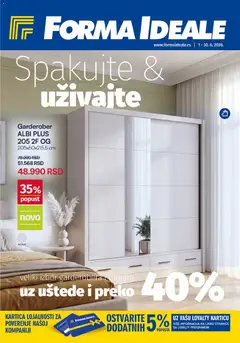 Pregled Forma Ideale kataloga - važi od 01.06.2026