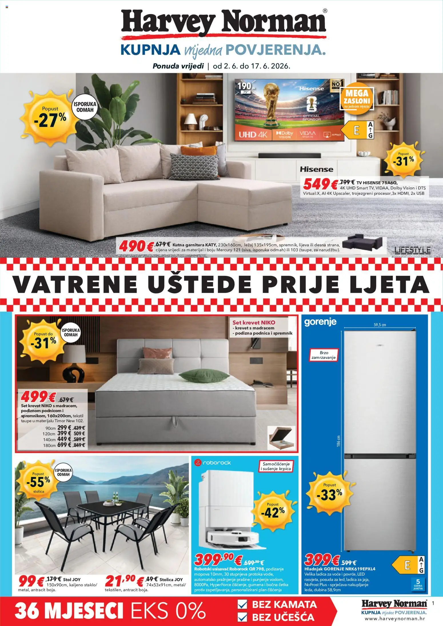 Pregled letka Harvey Norman Katalog trgovine Harvey Norman vrijedi od 02.06.2026
