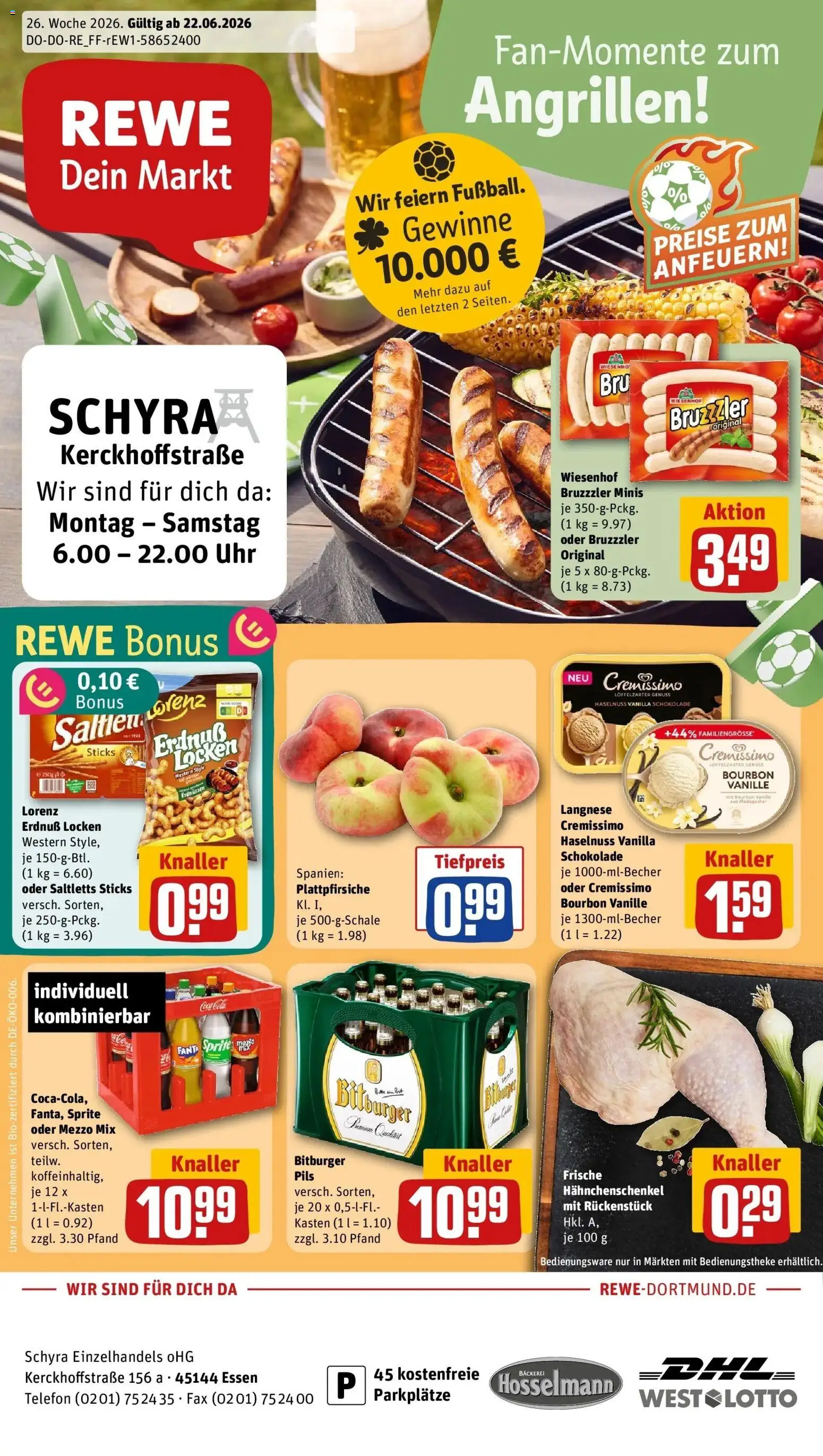 Vorschau von dem Prospekt des Geschäftes Rewe, gültig ab dem 22.06.2026
