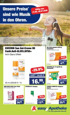 Vorschau von dem Prospekt des Geschäftes Easy Apotheke, gültig ab dem 27.06.2026
