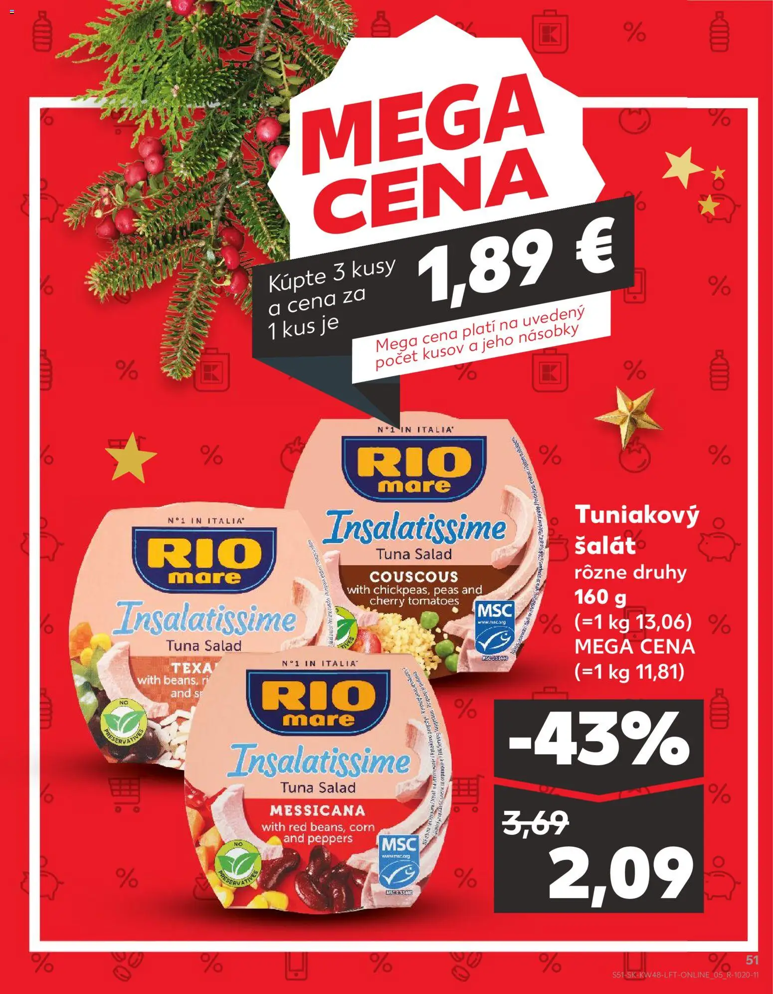 Náhľad Kaufland letáku platného od 27.11.2025 - Šalát, Rio Mare