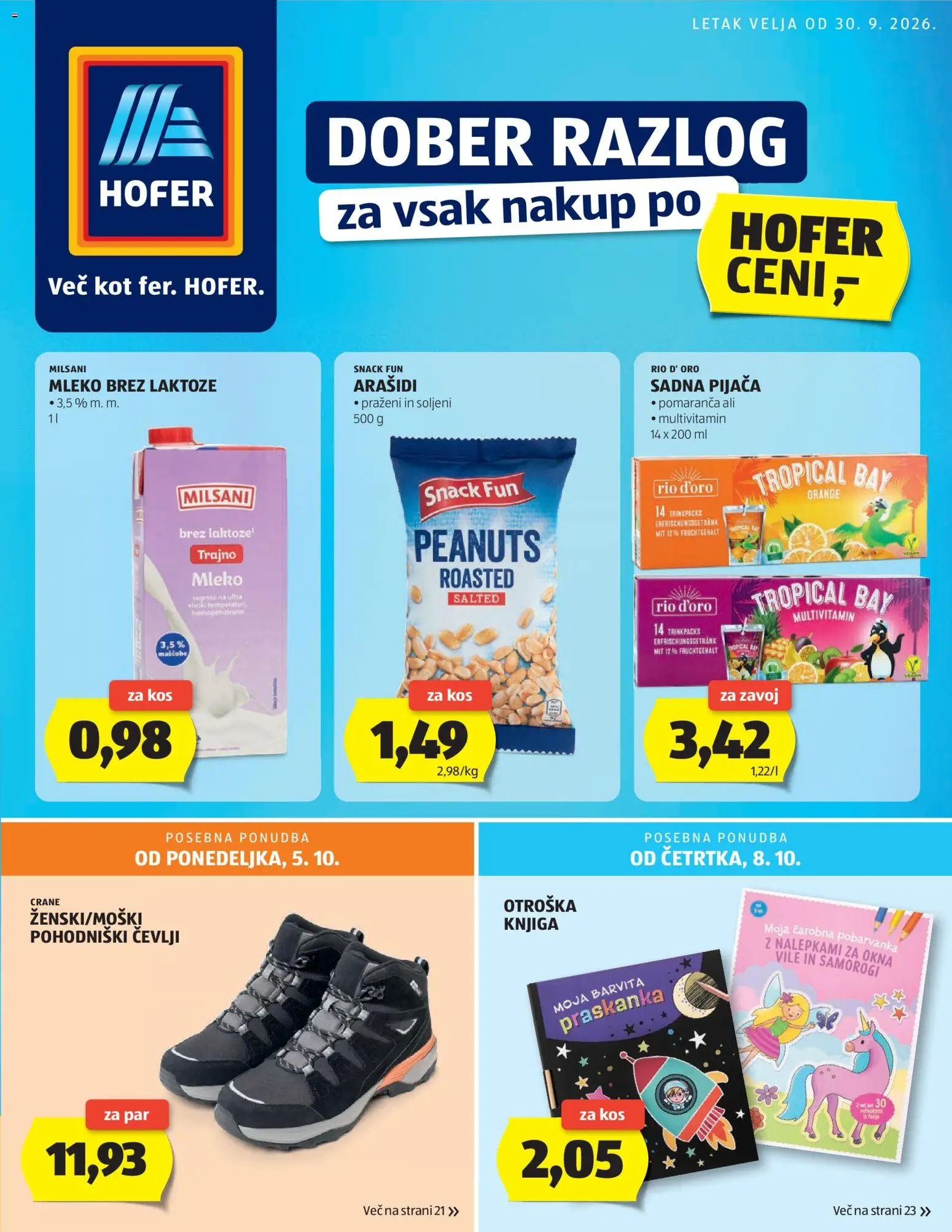 Predogled kataloga iz trgovine Hofer veljaven od 30.09.2026