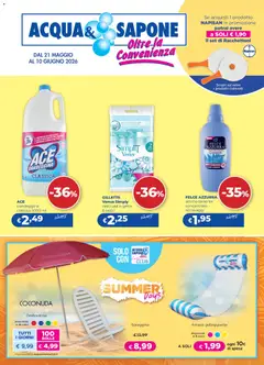 Anteprima dell'opuscolo Acqua e Sapone volantino Cesar S.p.A. dal negozio Acqua e Sapone valido da 21/05/2026