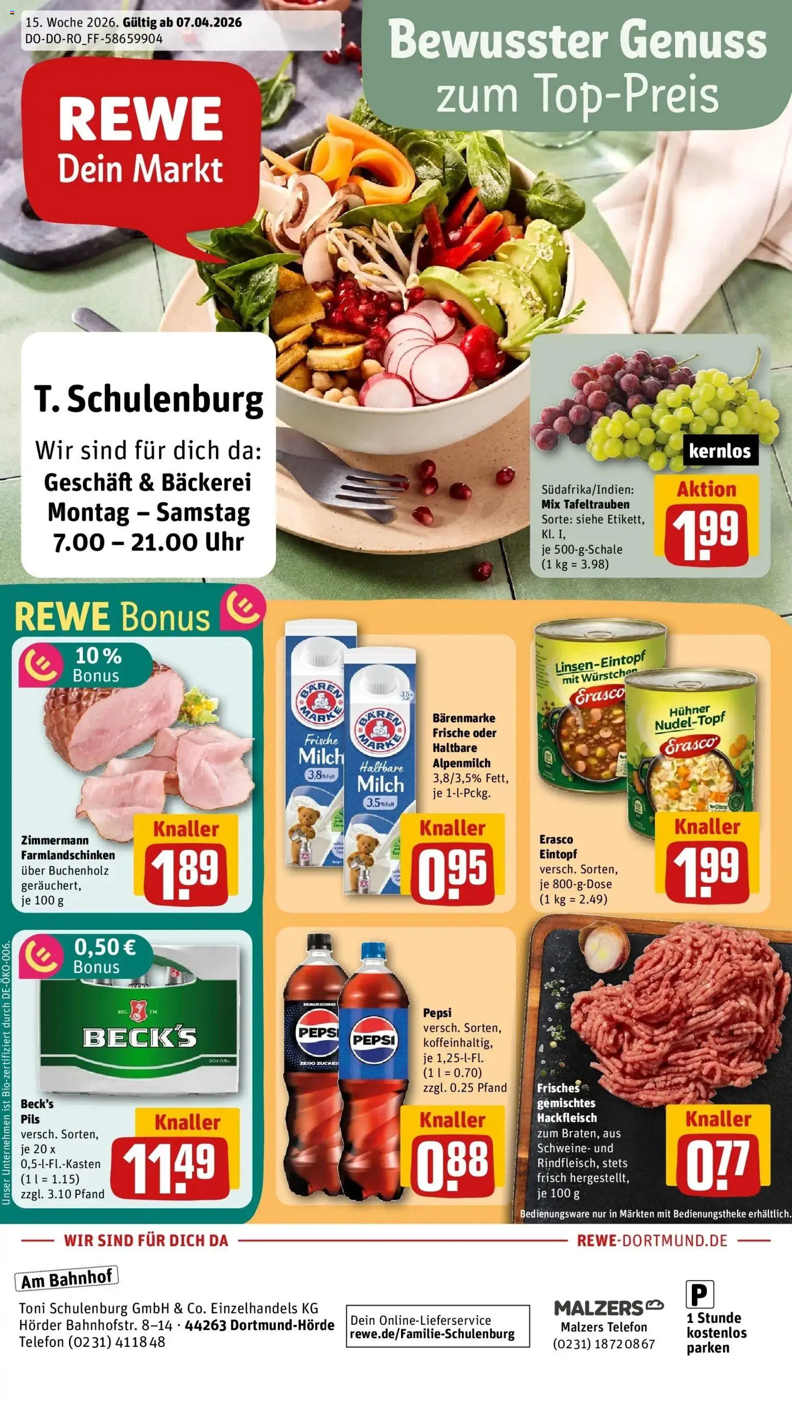 Vorschau von dem Prospekt des Geschäftes Rewe, gültig ab dem 05.04.2026