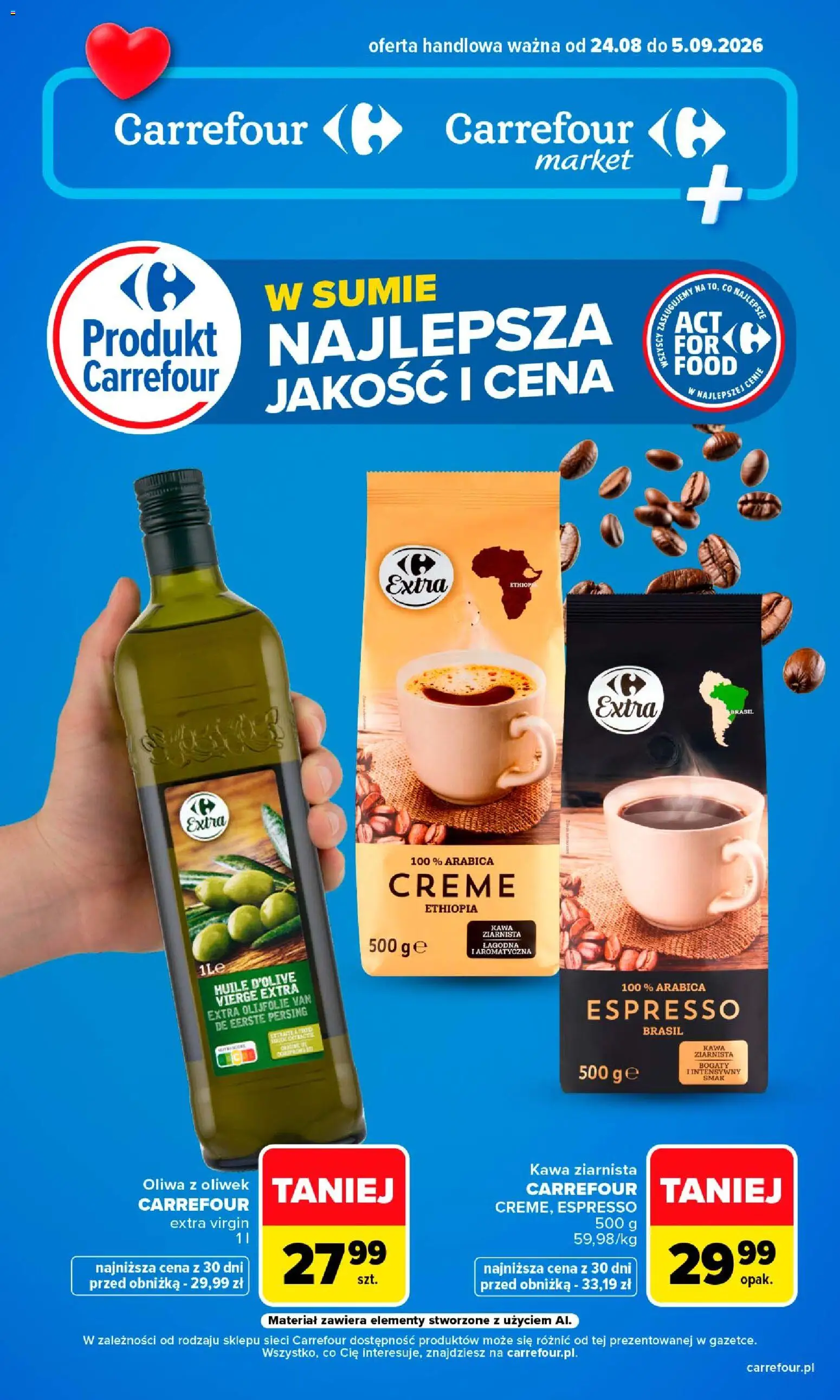 Pogląd gazetki "Carrefour gazetka - Najlepsza jakość i cena" ze sklepu Carrefour ważnej od 24.08.2026