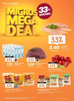 Vorschau des Merkblatts Migros aktionen vom Shop Migros gültig von 27.08.2026 bis 02.09.2026