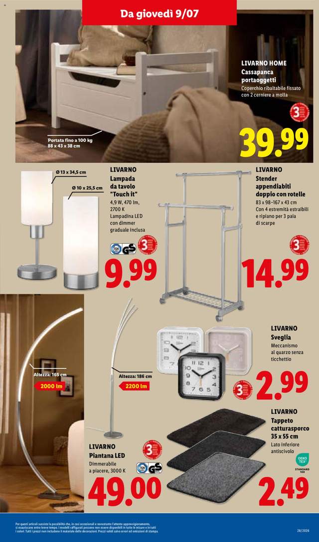 Nuovo volantino Lidl dal 09/07