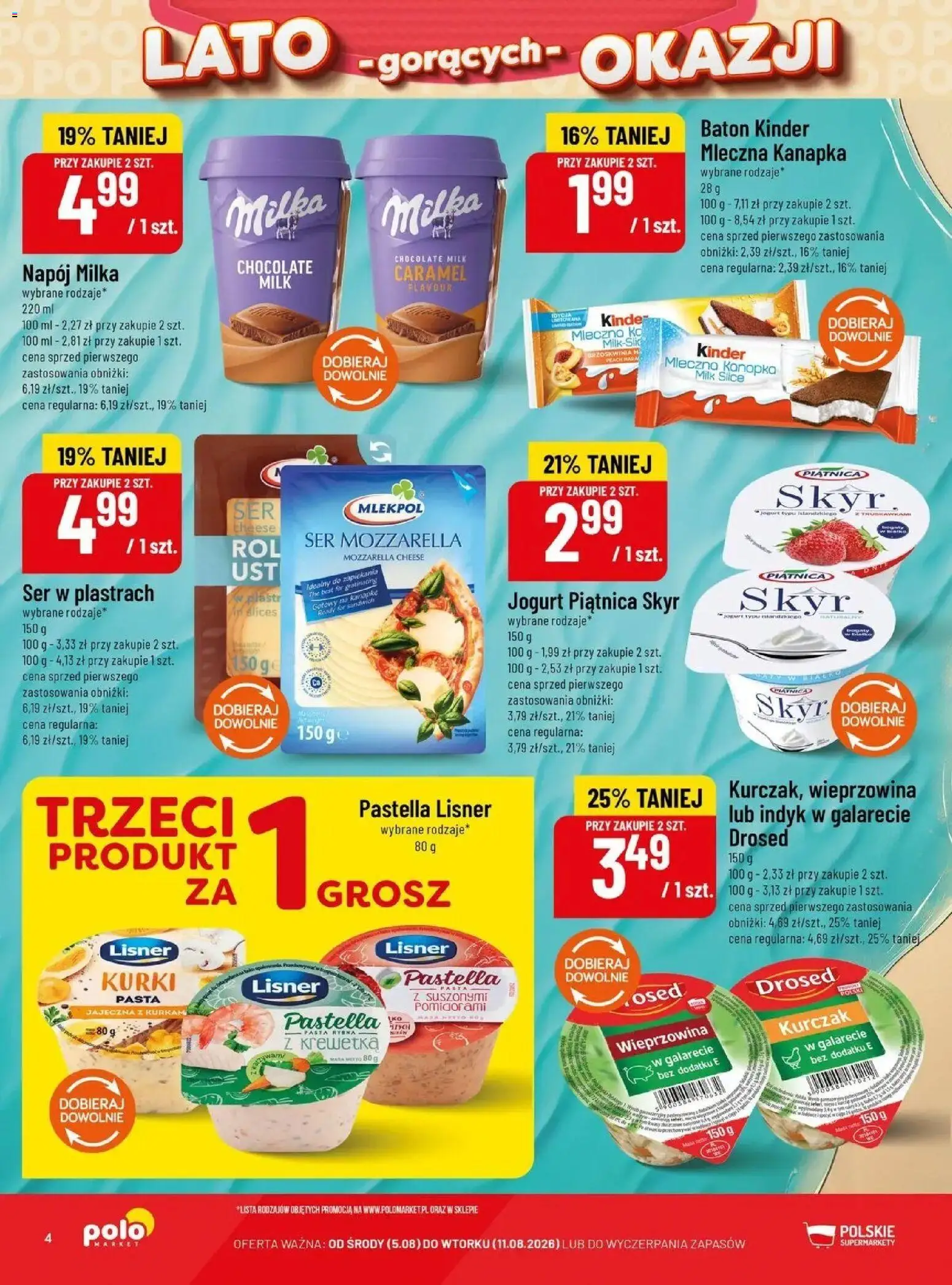 Pogląd gazetki "POLOmarket gazetka - Nadmorskie promocje" ze sklepu POLOmarket ważnej od 05.08.2026