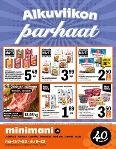 Kaupan Minimani Minimani tarjoukset esikatselu, voimassa 14/09/2026