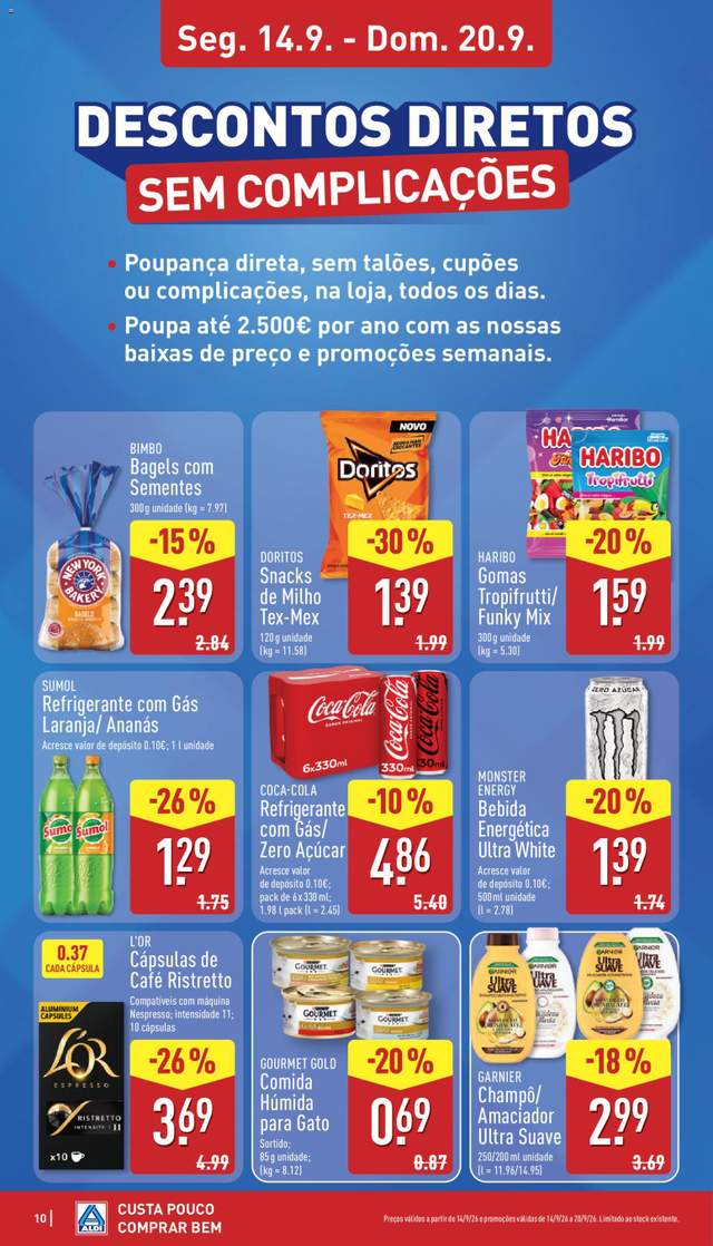 Novo folheto Aldi a partir de 14/09