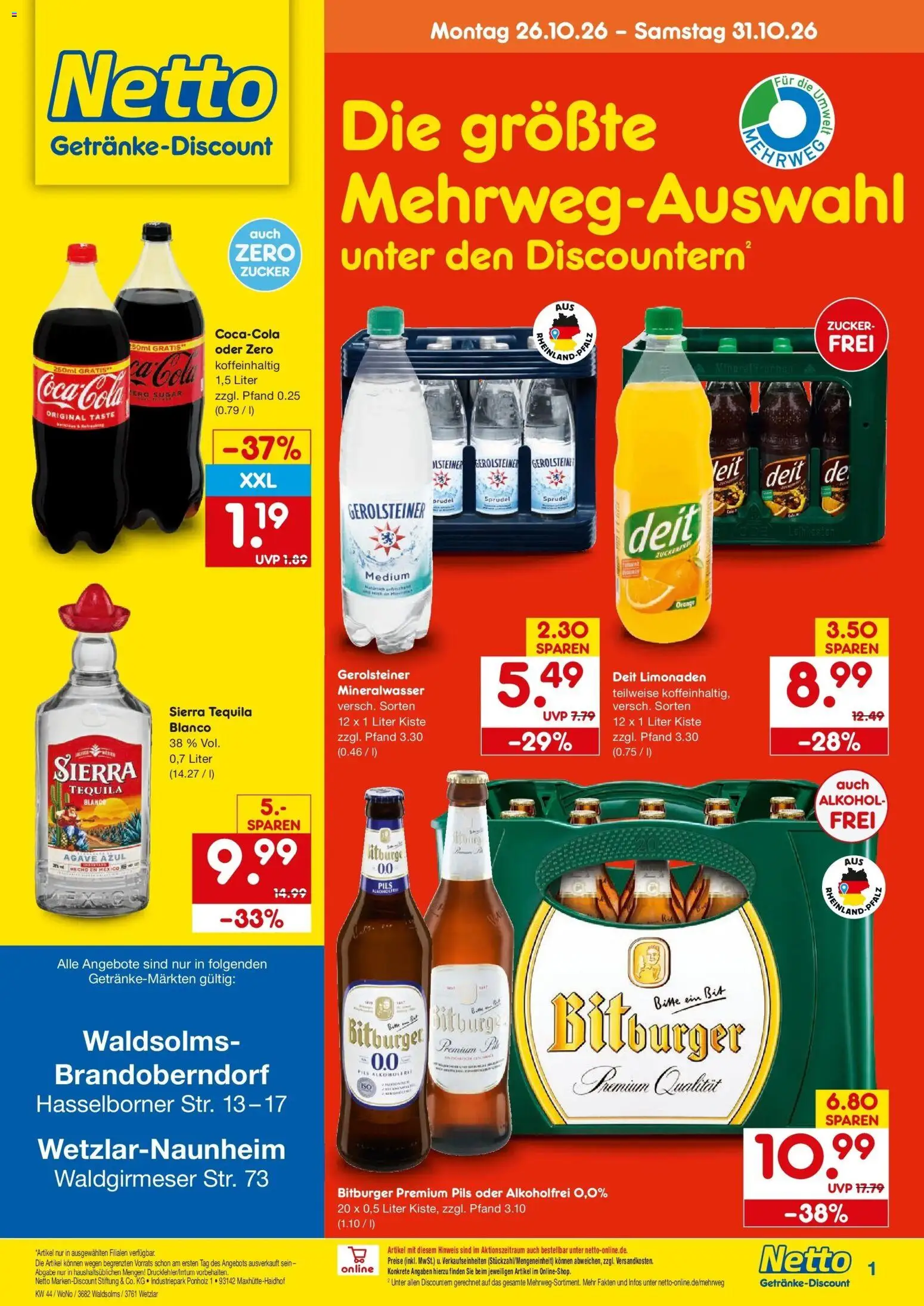 Vorschau von dem Prospekt des Geschäftes Netto Marken-Discount, gültig ab dem 26.10.2026