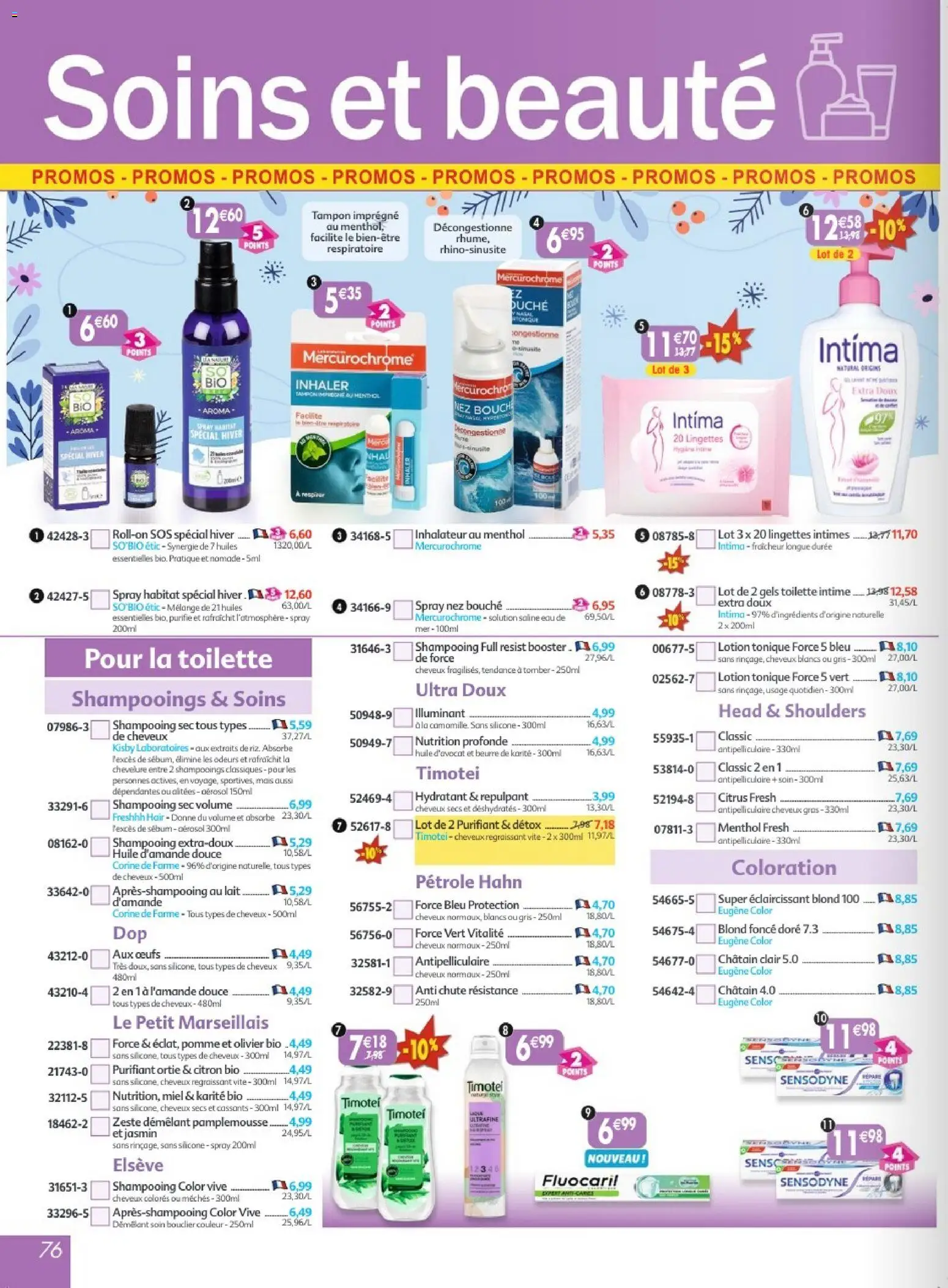 Prévisualisation de Maximo catalogue epicerie du magasin Maximo formulaire valide 26/10/2026 - Œufs, Beurre, Citron, Inhalateur, Shampooing, Coloration, Tonique, Huile D'Avocat