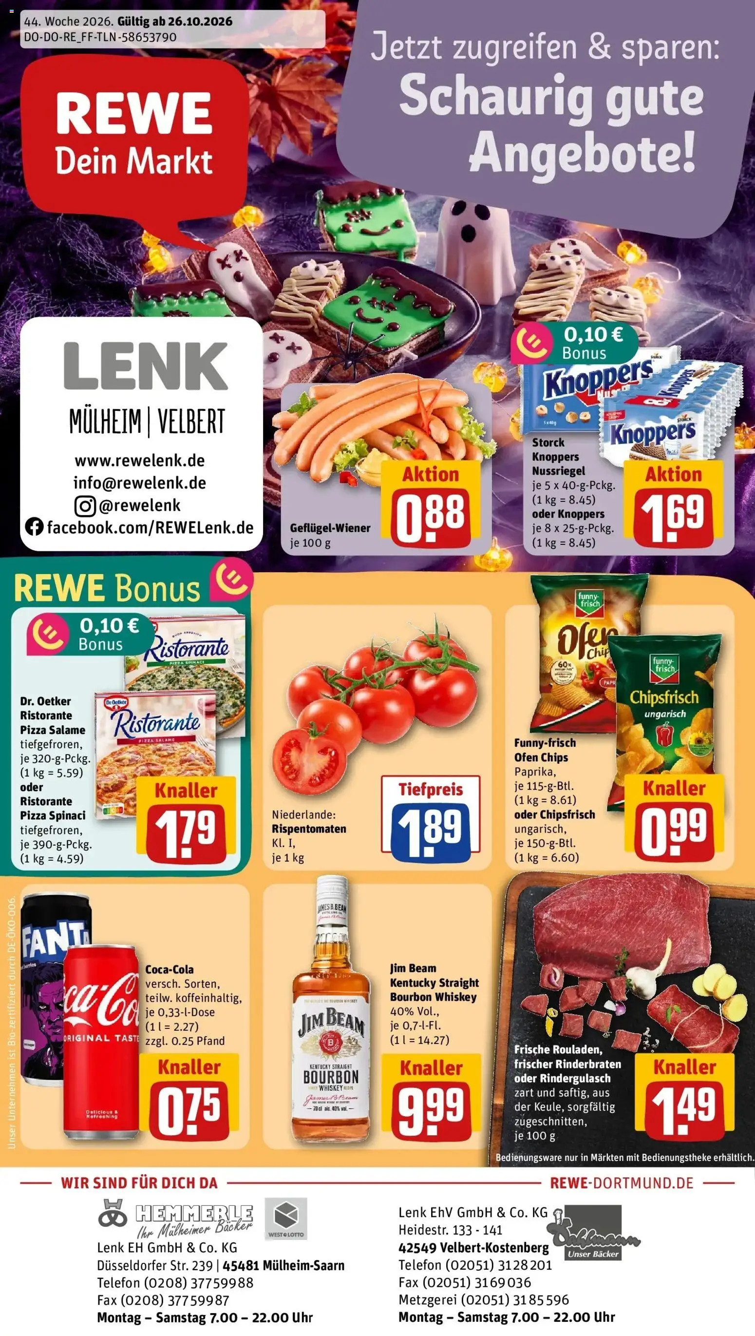 Vorschau von dem Prospekt des Geschäftes Rewe, gültig ab dem 26.10.2026
