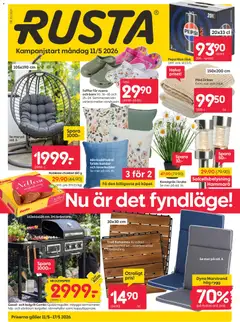 Förhandsgranska reklamblad Rusta erbjudanden från butik Rusta gäller från 11/05/2026