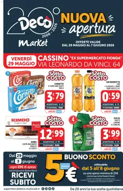 Anteprima dell'opuscolo Decò volantino Market Cassino dal negozio Decò valido da 29/05/2026