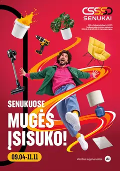 Senukai parduotuvės leidinio Senukai leidinys galiojančio nuo 2026.09.04 peržiūra