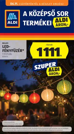 Aldi - Aldi Középső sor termékei megtekintése, amely érvényes 2026.06.11.-től