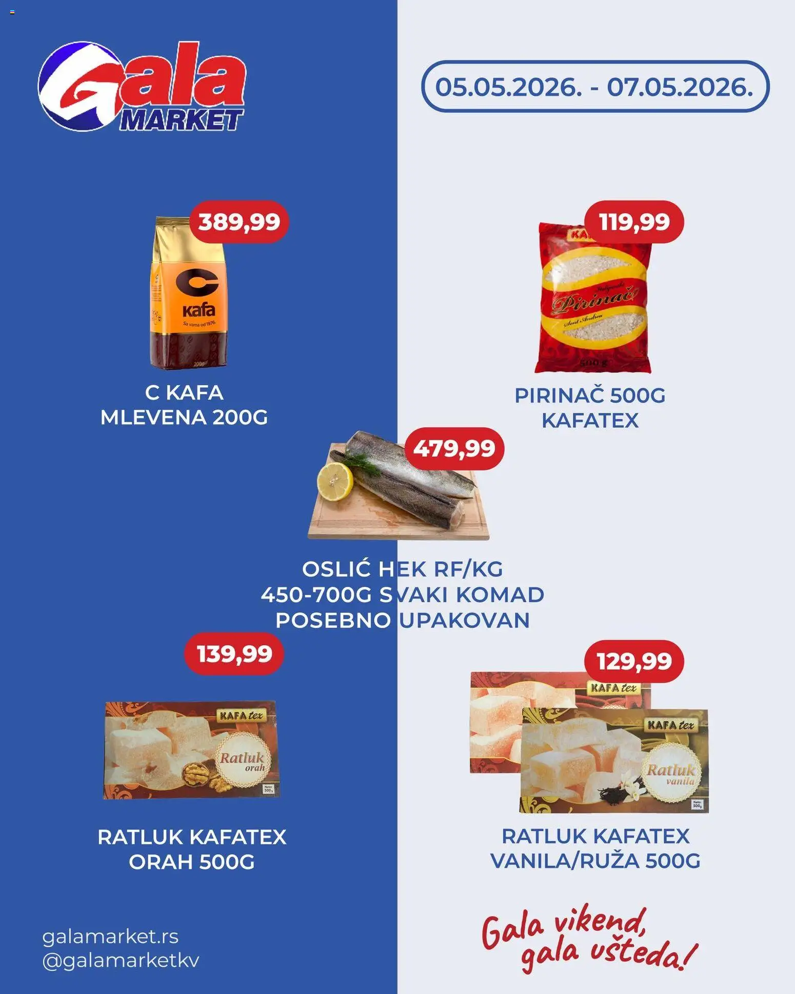 Pregled Gala MARKET kataloga - važi od 05.05.2026