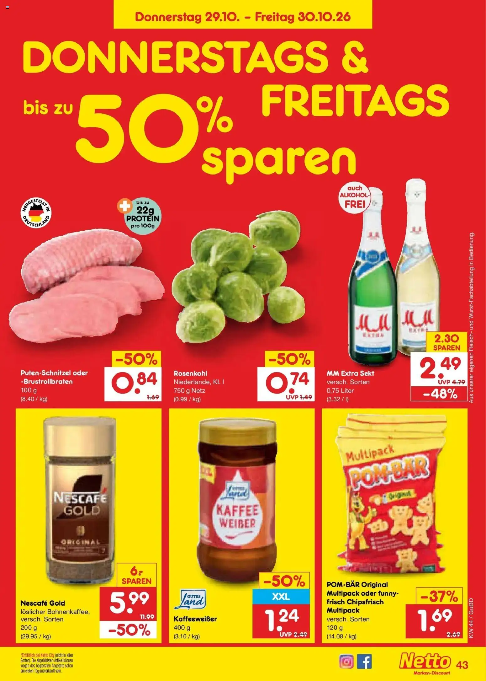 Vorschau von dem Prospekt des Geschäftes Netto Marken-Discount, gültig ab dem 26.10.2026