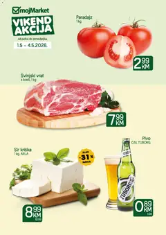 Pregled letka mojMarket vikend akcija trgovine mojMarket vrijedi od 01.05.2026