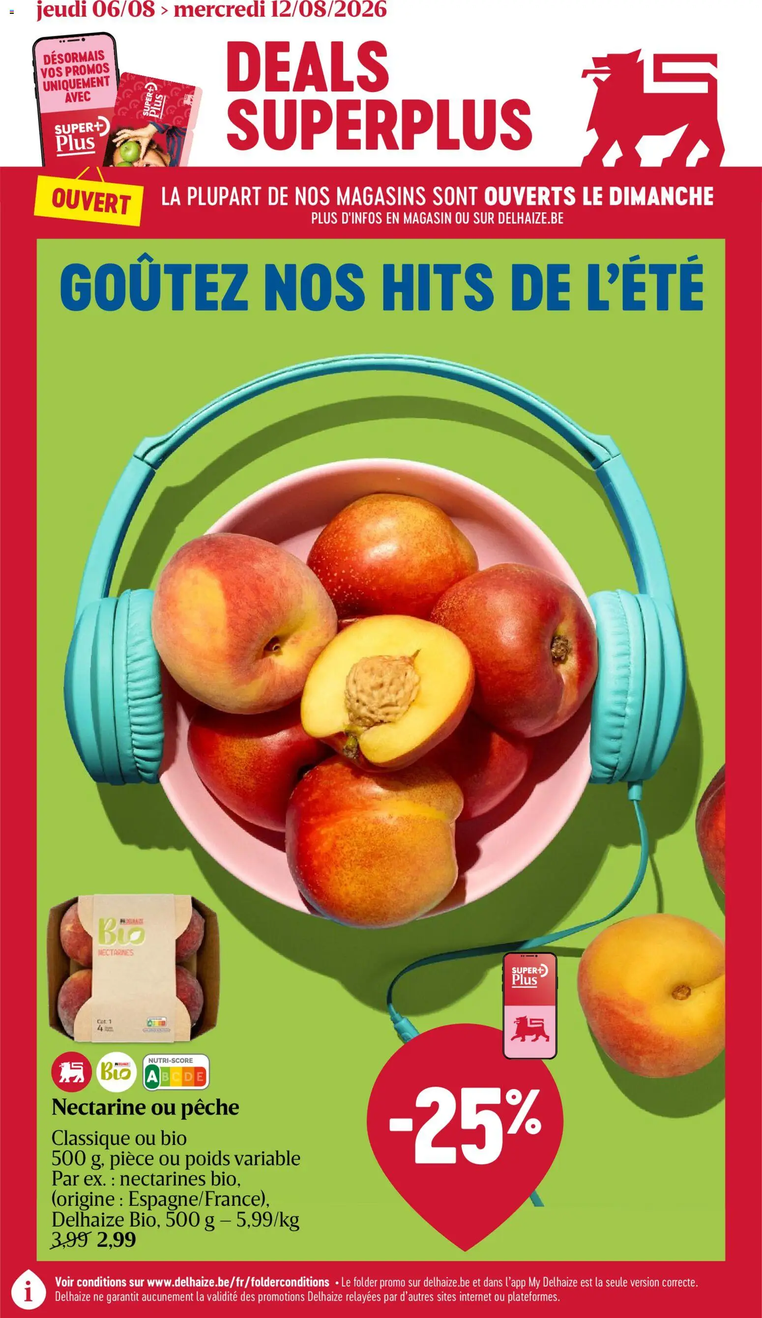 Voorbeeld van Delhaize folder semaine 32 van winkel Delhaize geldig vanaf 06/08/2026
