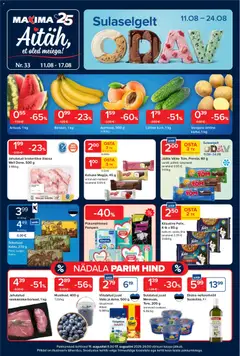 Maxima kliendilehe eelvaade alates 11.08.2026