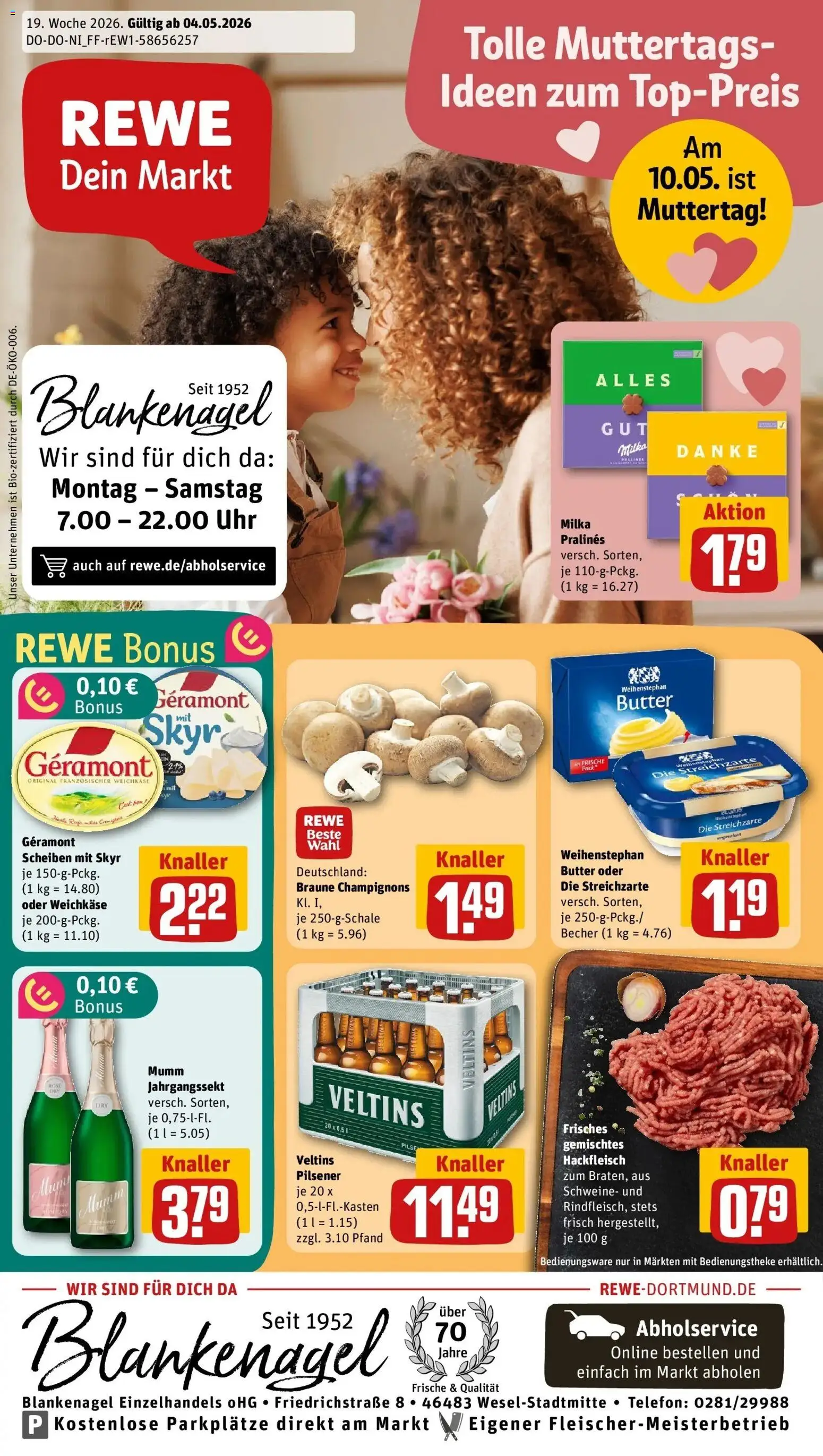 Vorschau von dem Prospekt des Geschäftes Rewe, gültig ab dem 04.05.2026