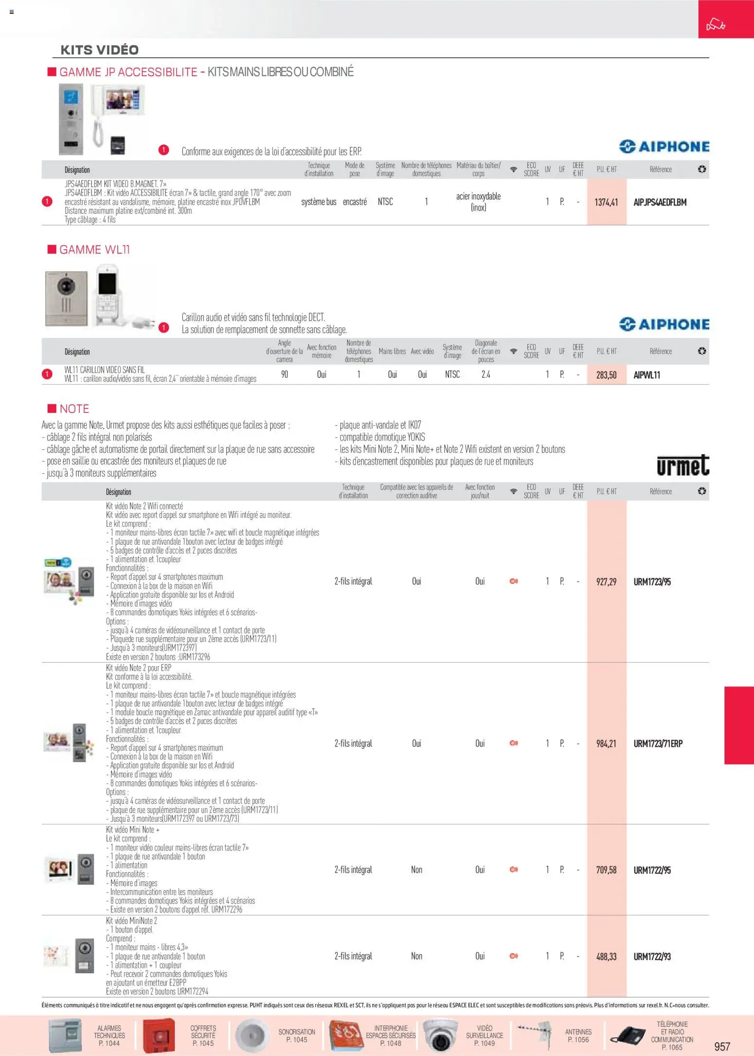 Prévisualisation de Brochure sécurité, communication du magasin Rexel formulaire valide 18/11/2025 - Vidéo, Radio, Alimentation, Portail, Porte, Caméra, Moniteur, Appareil auditif