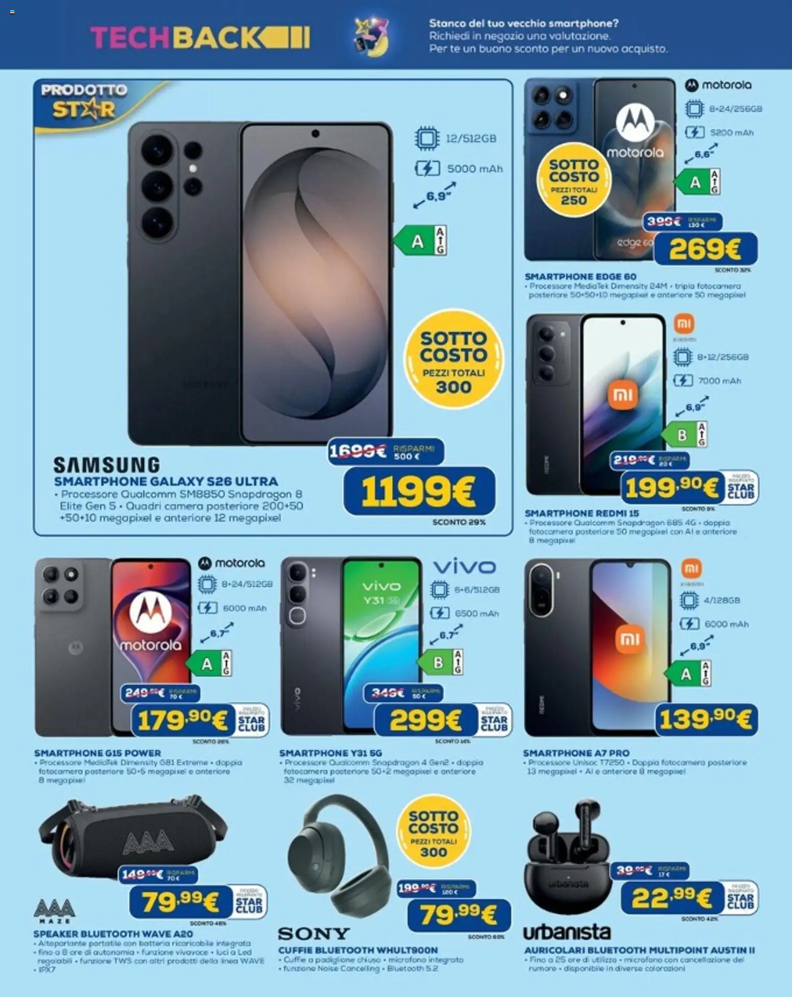 Anteprima dell'opuscolo Euronics volantino dal negozio Euronics valido da 10/09/2026 - Samsung, Smartphone, Fotocamera, Microfono, Cuffie, Altoparlante, Tè, Auricolari