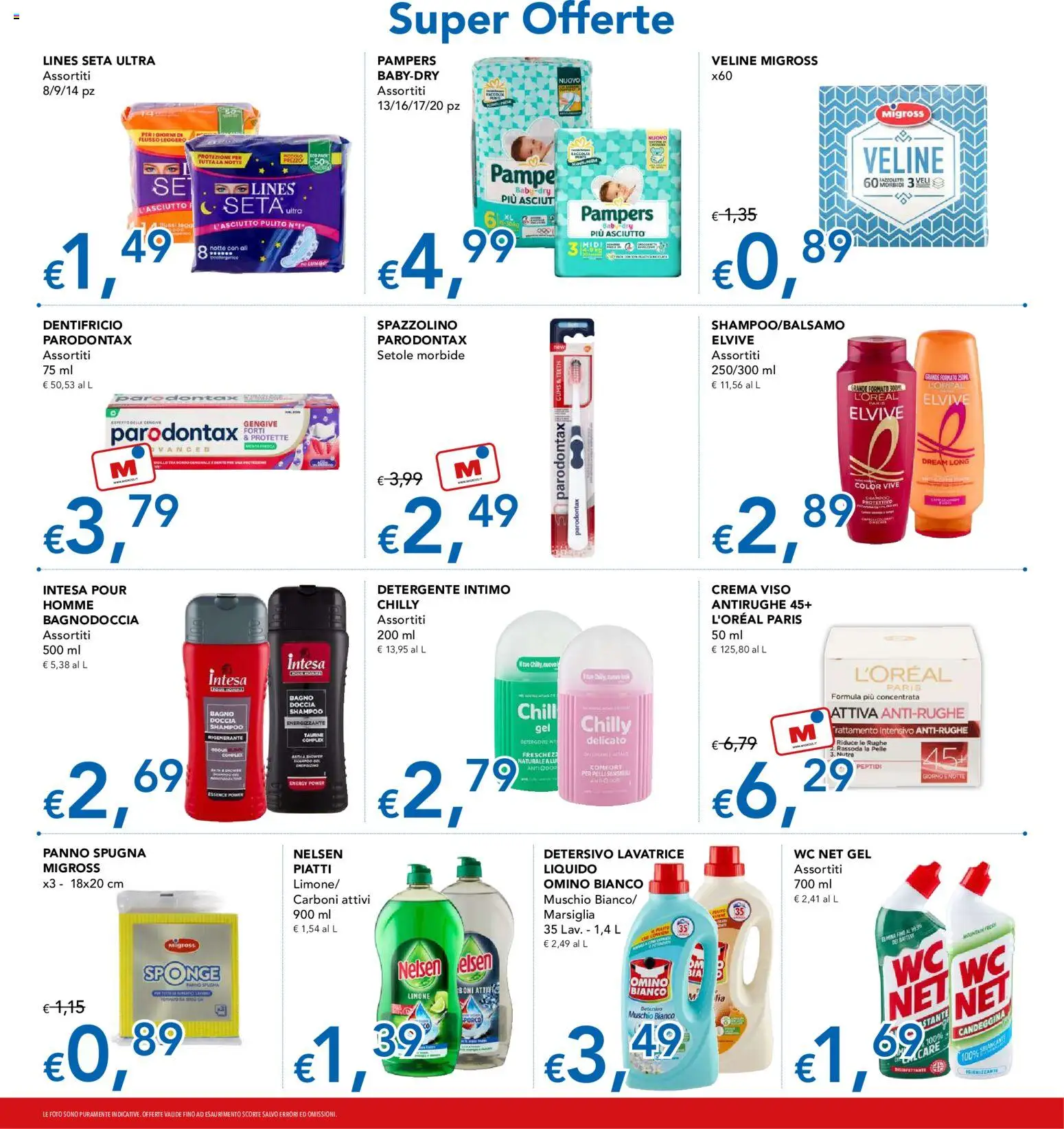 Anteprima dell'opuscolo Migross volantino dal negozio Migross valido da 10/09/2026 - Crema, Limone, Doccia, Intimo, Spugna, Dentifricio, Detergente intimo, Spazzolino