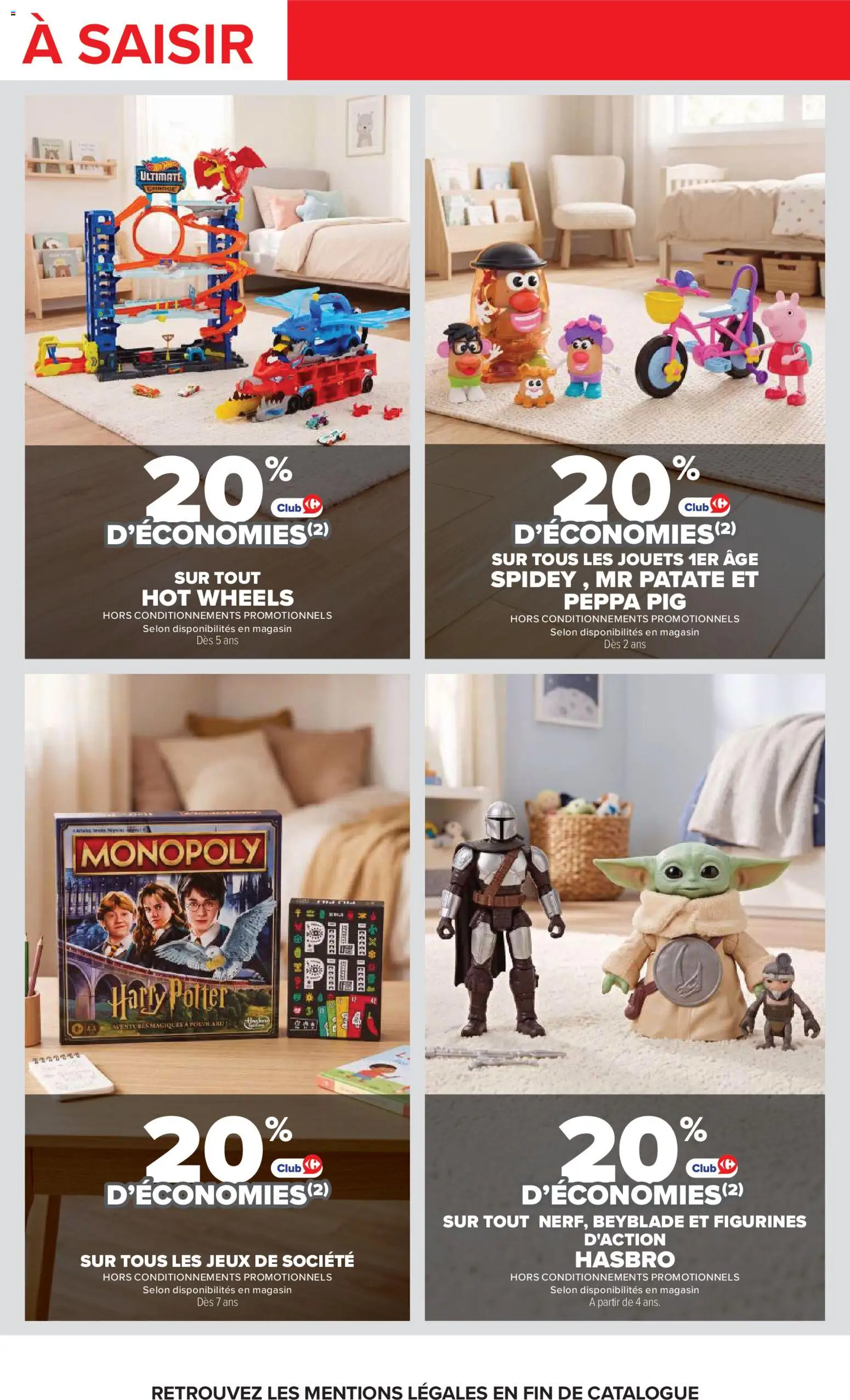 Prévisualisation de Carrefour catalogue du magasin Carrefour formulaire valide 20/10/2026 - Jeux, Jeux de société, Jouets, Hot Wheels, Figurines