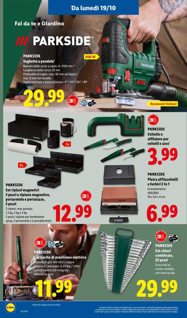 Nuovo volantino Lidl dal 15/10