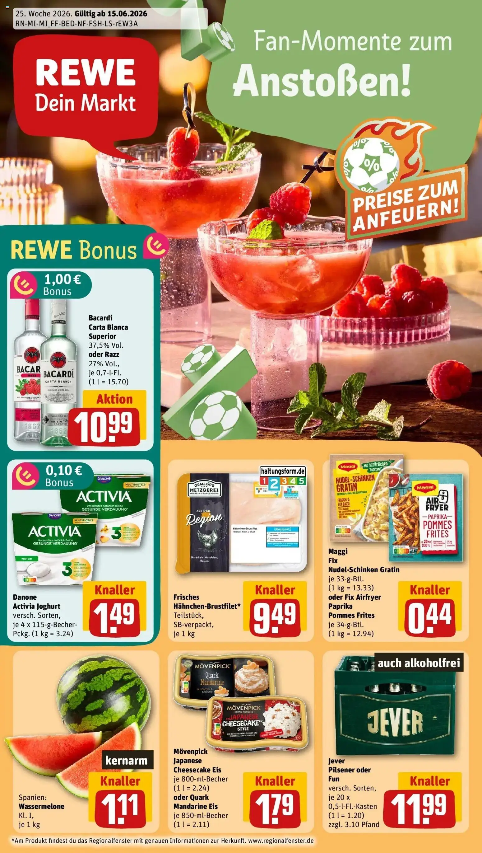 Vorschau von dem Prospekt des Geschäftes Rewe, gültig ab dem 14.06.2026