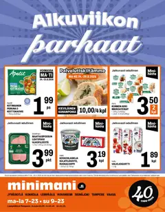 Kaupan Minimani Minimani tarjoukset esikatselu, voimassa 24/08/2026