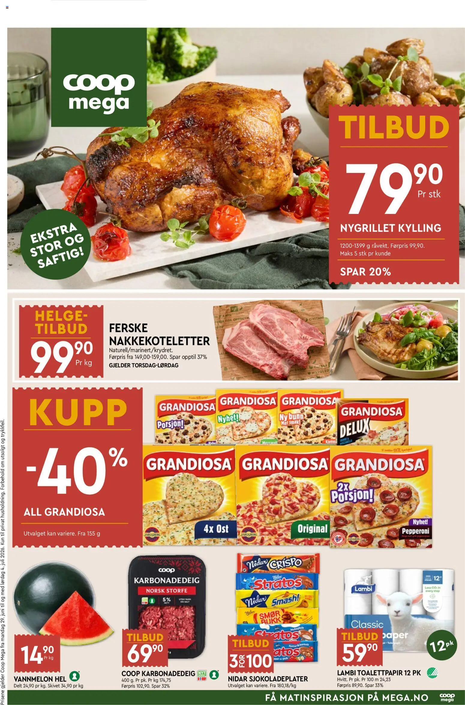 Forhåndsvis Coop Mega kundeavis fra butikk Coop Mega gyldig fra 29/06/2026