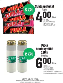 Kaupan Sale Sale Nykyiset tarjoukset esikatselu, voimassa 21/10/2026