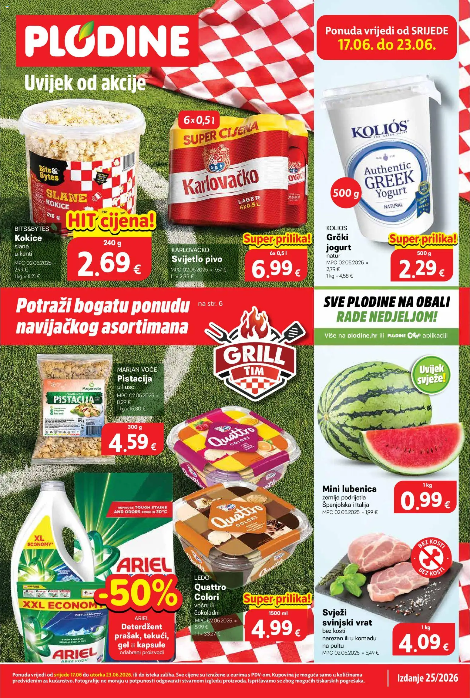 Pregled letka Plodine Katalog trgovine Plodine vrijedi od 17.06.2026
