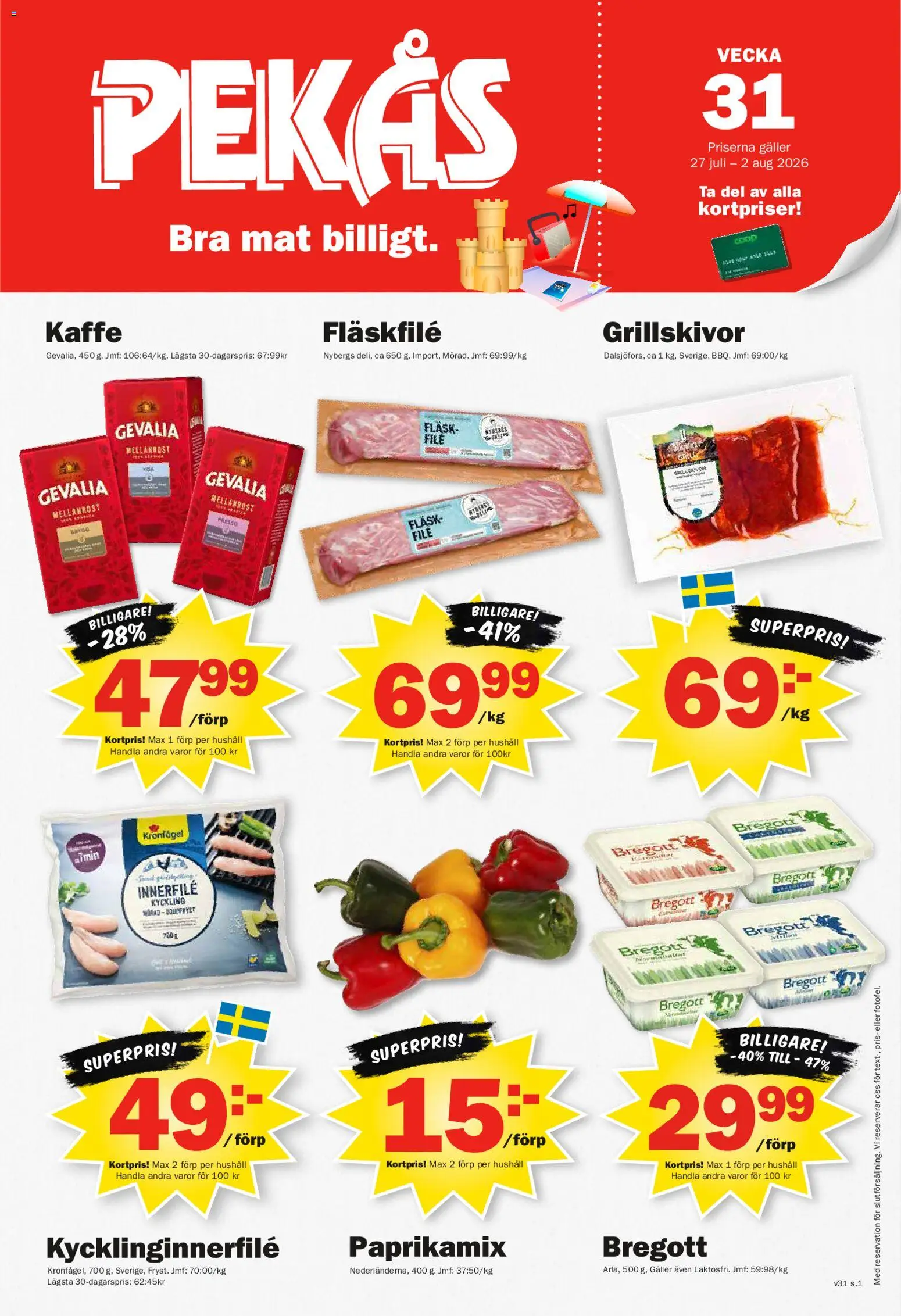 Förhandsgranska reklamblad Pekås erbjudanden från butik Pekås gäller från 27/07/2026